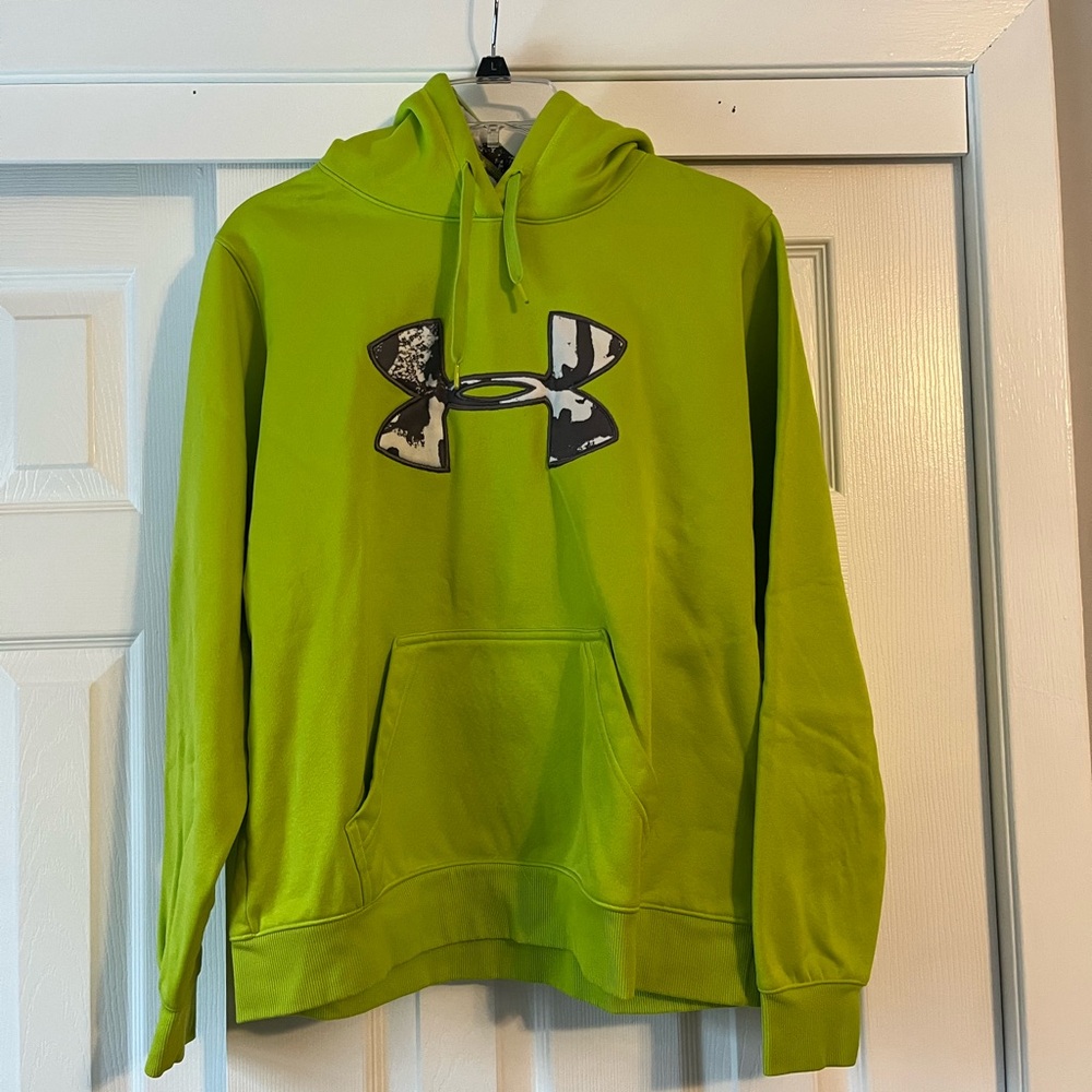 Under Armour Neon Green Hoodie Sweatshirt